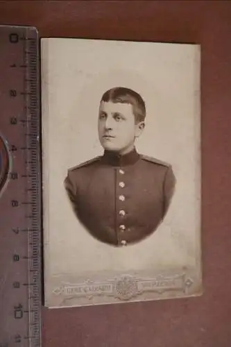 tolles altes CDV-Foto - Portrait eines  Soldaten  aus Würzburg