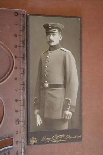 tolles altes CDV-Foto - Portrait eines  Soldaten 50 I.R. ? aus Rawitsch - Posen