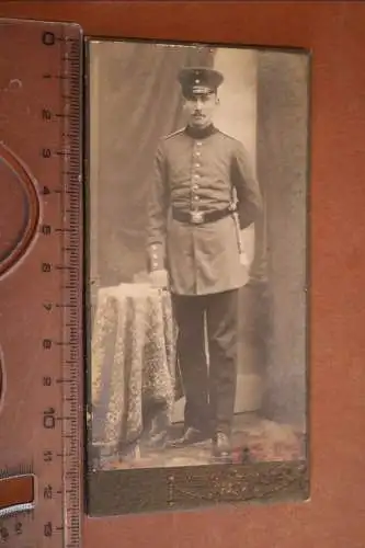 tolles  altes CDV-Foto - Portrait eines Soldaten  - Satrup (2)