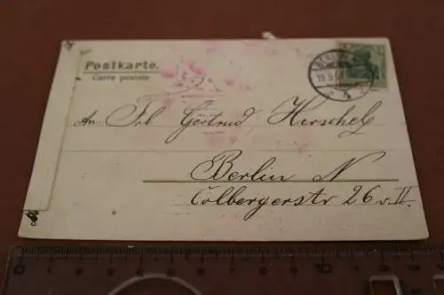 tolle alte  2D-Karte ???  Frohe Pfingsten 1907 