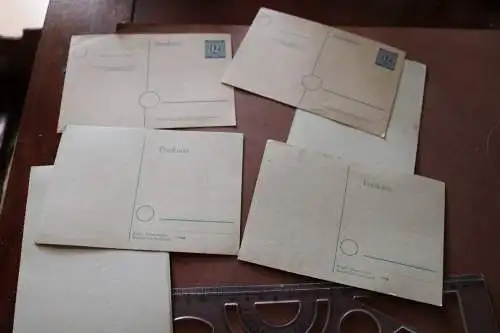 sechs alte Karten - Stechpalme in vers. Drucken ? 50er Jahre 