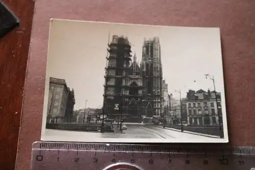 tolles altes Foto -Brüssel - Bruxelles - Eglise Ste-Gudule Kirche im Wiederaufba