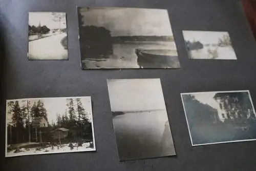 tolles altes Album 233 Fotos Familie , Runensteine ,Urlaub Schweden ? 1910-30 ?