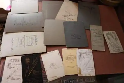 15 alte Kabinett und CDV-Fotos - Personen 