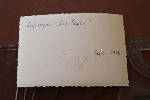 tolles altes Foto - Schiff - Schlepper Sao Paulo - 1958 