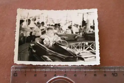 tolles altes Foto - Kinder im Autokarussell - Ibirapuera Park - 1956