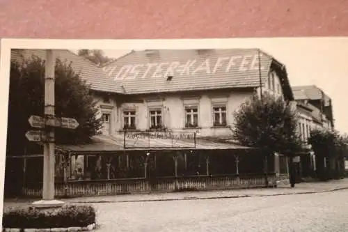 tolles altes Foto - Oster-Kaffee -  Lehnin /Mark, Kloster-Cafe am Otto-Nuschke-P