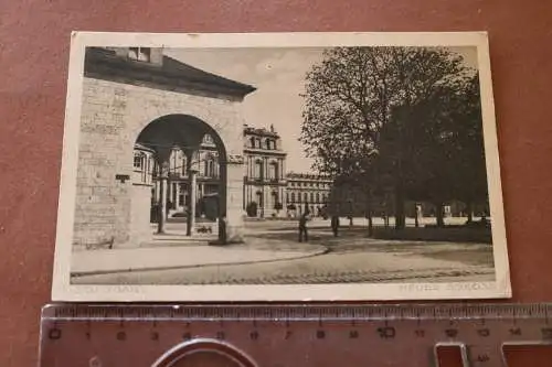 tolle alte Karte - Stuttgart - Neues Schloß 1924