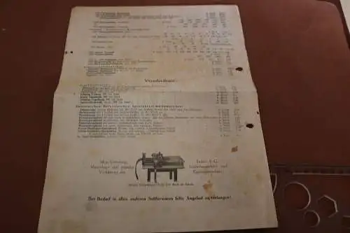 tolle alte Preisliste - C. Kuntze, Penig, Sachsen - Sattlerwarenfabrik 1925 