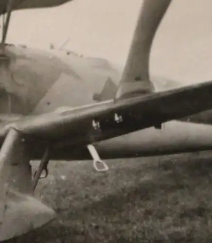 tolles altes Foto - zwei Flugzeuge Henschel HS 123 - Westerland 1938