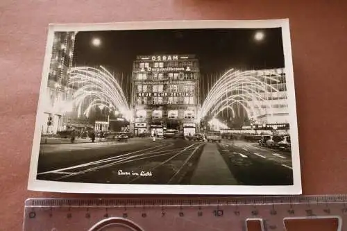 tolle alte Fotokarte - Stadt Essen im Licht - Osram - Neue Ruhrzeitung 
