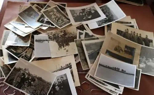 62 alte Fotos  Soldaten, Portraits Gruppen, Orte + ein Repro 