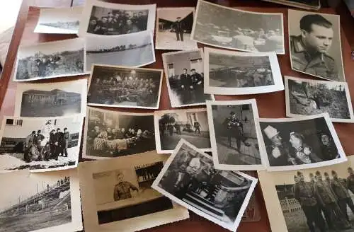 62 alte Fotos  Soldaten, Portraits Gruppen, Orte + ein Repro 