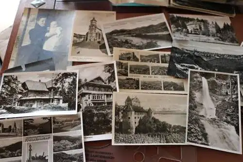 kleines Konvolut alter Fotos und AK´s  - Familie , Orte usw 