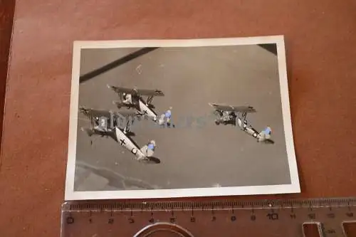 drei alte Fotos Flugzeuge Arado Ar 68- Übungsflüge 