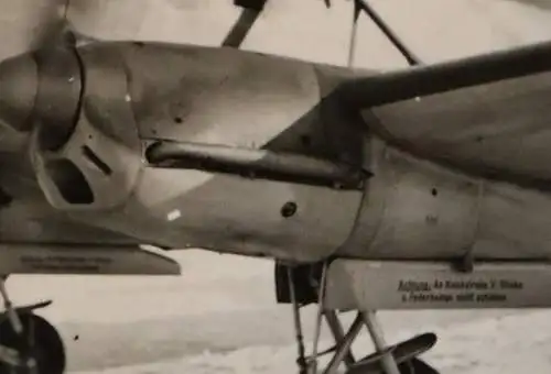 tolles altes Foto -  Focke Wulf Fw58   