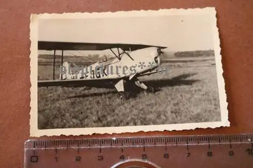 tolles altes Foto - Flugzeug Bücker Bü 131 Jungmann Kennung WL-FJGX