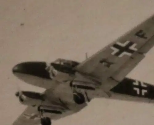 tolles altes Foto -  Focke Wulf Fw58   im Flug - Raum Oschatz ?
