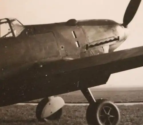 tolles altes Foto - Messerschmidt Me 109  weisse 3 