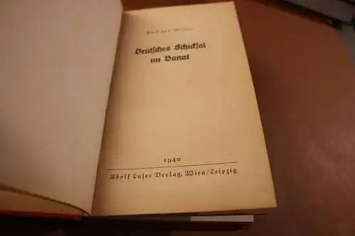 altes Buch - Deutsches Schicksal im Banat - Reihe Südost 1940