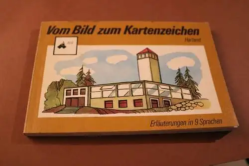 altes Buch - Vom Bild zum Kartenzeichnen - Harland in 9 Sprachen 