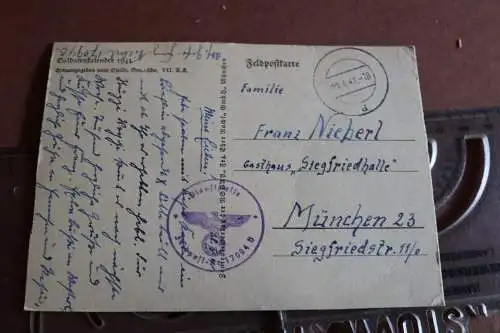 alte Künstlerkarte  Kaspar. Dorfeingang von Douzy bei Sedan 1941