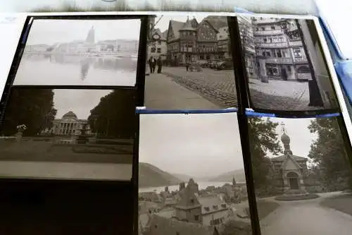 24 tolle alte Negative - Homburg, Bacharach, Wiesbaden usw. 30er Jahre 