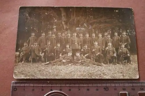 tolles altes Gruppenfoto - Soldaten -  Ort ???