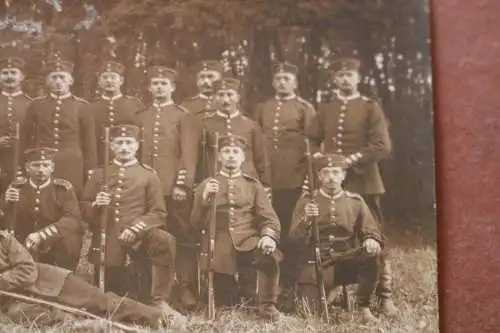 tolles altes Gruppenfoto - Soldaten -  Ort ???