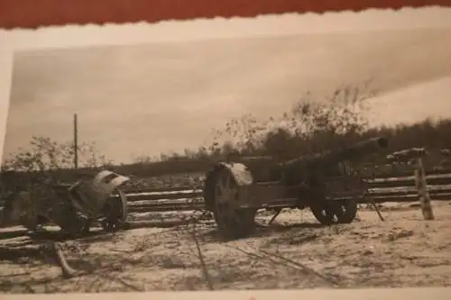 Altes Foto - Geschützstellung 