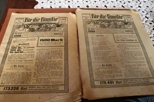 11 tolle alte Zeitschriften - Für die Familie - Illustriertes Familienbla  1908