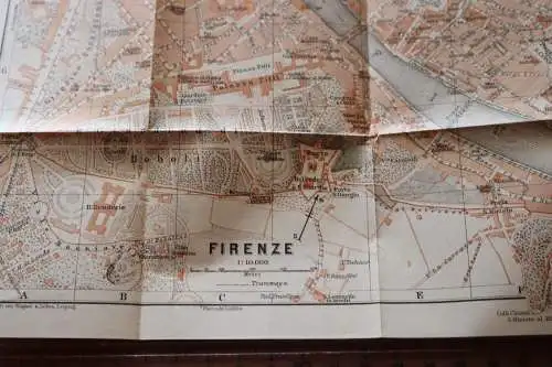 alte Strassenkarte - Firenze - Alter ???