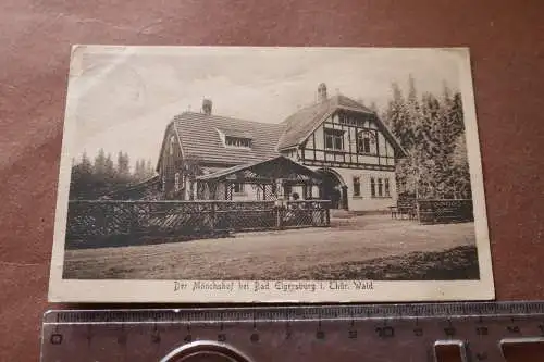 tolle alte Karte - Der Mönchshof bei Bad Elgersburg Thüringen 1909