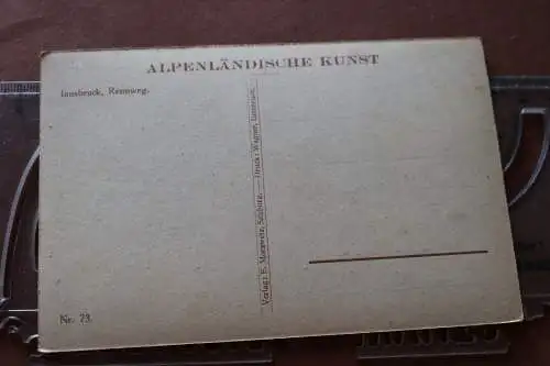 zwei alte Karten - Alpenländische Kunst -  Ansichten Innsbruck   20-30er Jahre