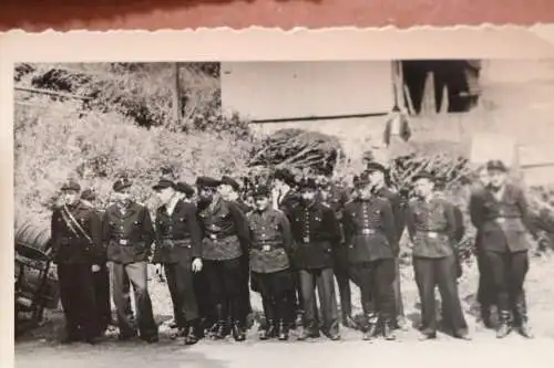 fünf alte Fotos - Festmarsch - Feuerwehr ?? KVP ??? DDR - Benneckenstein (Harz)