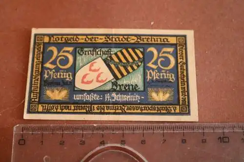 alter Notgeldschein Stadt Brehna 