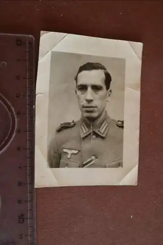 altes Portrait eines Soldaten mit Widmung 1944