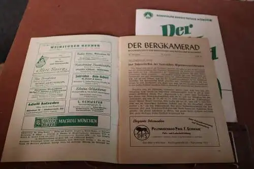 zwei alte Hefte - Der Berg-Kamerad Nr 41 - 1951 - Bergverlag