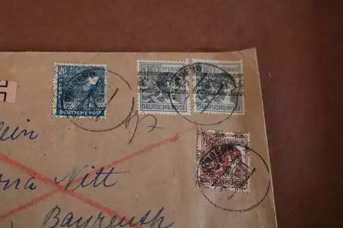 zwei alte Umschläge Briefmarken Bizone ?? 1948 