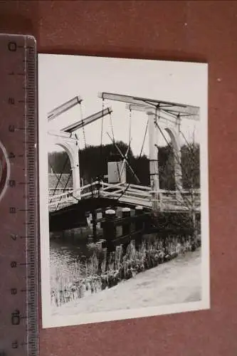 tolles altes Foto - Zugbrücke - Ort ?? 