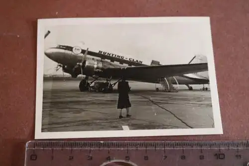 tolles altes Foto - Passagierflugzeug Douglas DC-3 ??? Hunting-Clan