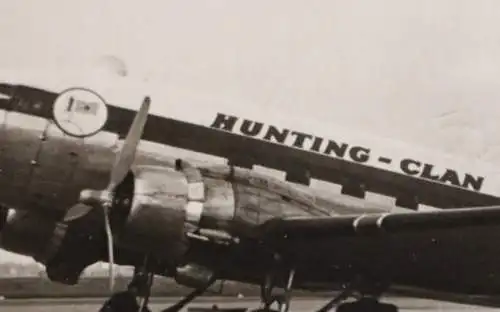 tolles altes Foto - Passagierflugzeug Douglas DC-3 ??? Hunting-Clan