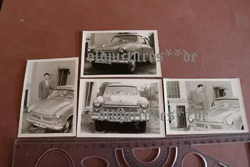 vier tolle alte Fotos - Oldtimer Lloyd 400 