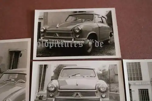 vier tolle alte Fotos - Oldtimer Lloyd 400 