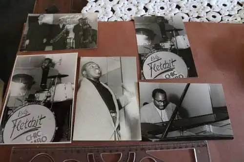fünf tolle alte Fotos Swingjazz Chic-Combo  George Maycock , Big Fletchit usw 