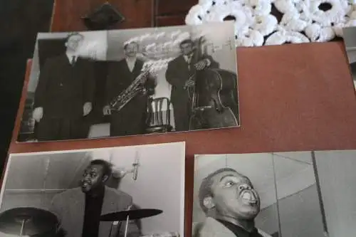 fünf tolle alte Fotos Swingjazz Chic-Combo  George Maycock , Big Fletchit usw 