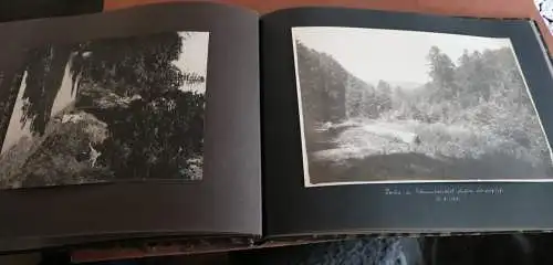 tolles altes Album - 27 großformatigen Fotos - Orte - Wanderung 1925