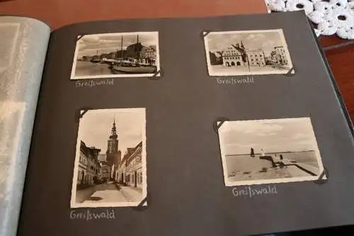 tolles altes Album 160 Fotos - 30er - 70er Jahre Familie, Studenten, Orte usw