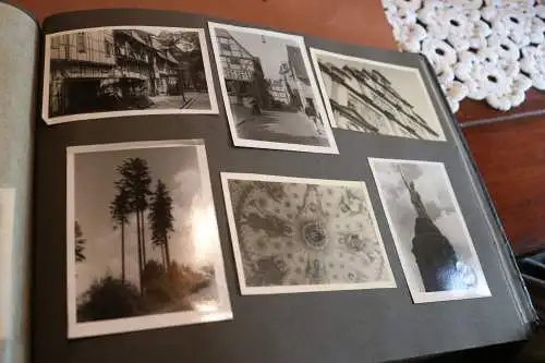 tolles altes Album 160 Fotos - 30er - 70er Jahre Familie, Studenten, Orte usw