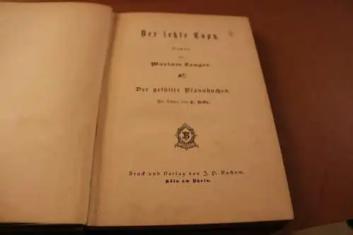 altes Buch Bachem´s Novellensammlung Bd. 8  - 1900-1920 ???